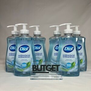 6 X Dial Complete Antibacterial Liquid Hand Soap Spring Water